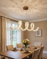 Ribbon Wave Chandelier 