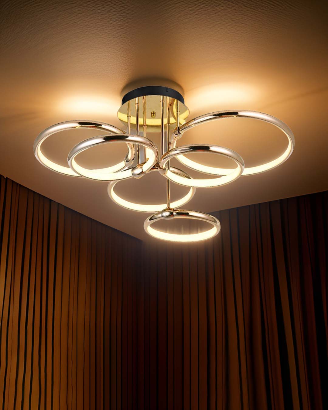 Atmospheric Circle Rings Chandelier - The Decor Kart 