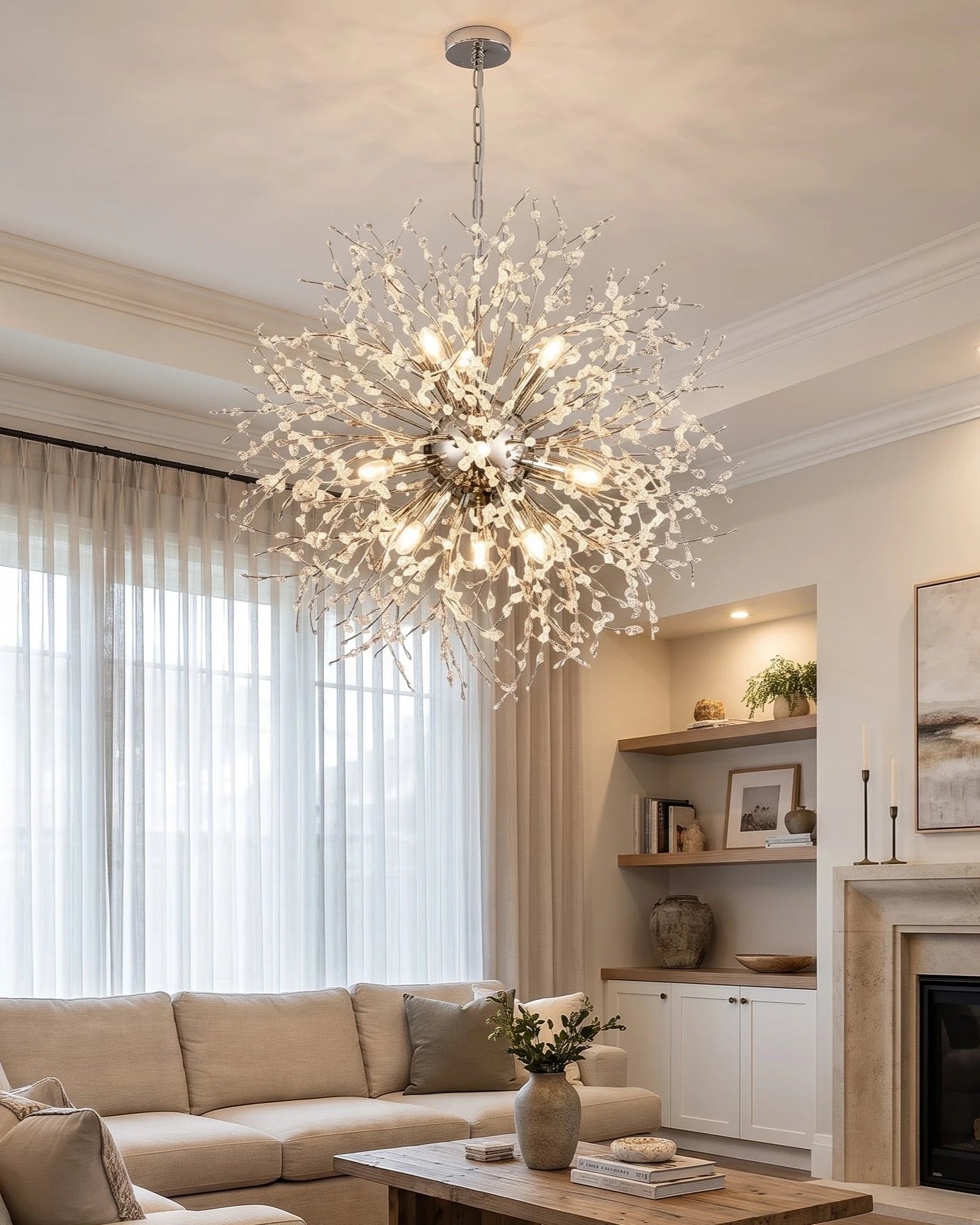 Crystal Burst Pendant Light 