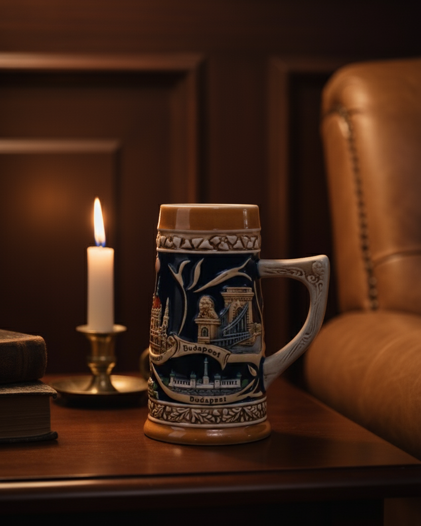 Budapest Vintage Stein Beer Mug 