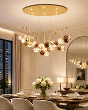 Lunora Floating Glass Orb Chandelier