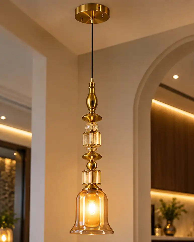 Veyron Eclipse Pendant Light - Amber