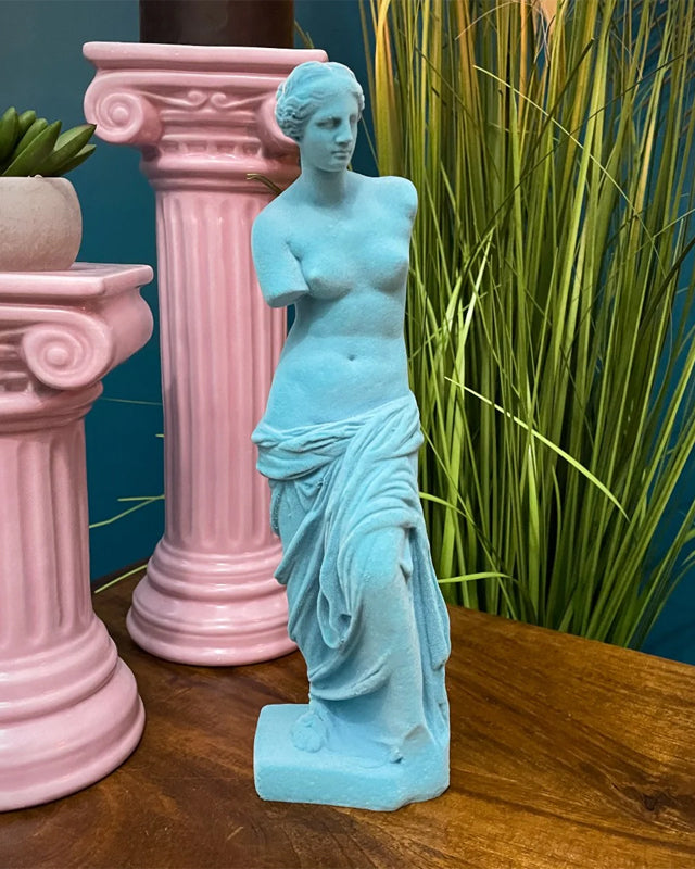 Venus de Milo Statue Azure Blue - Small