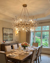 Crystal Branch Ring Chandelier 