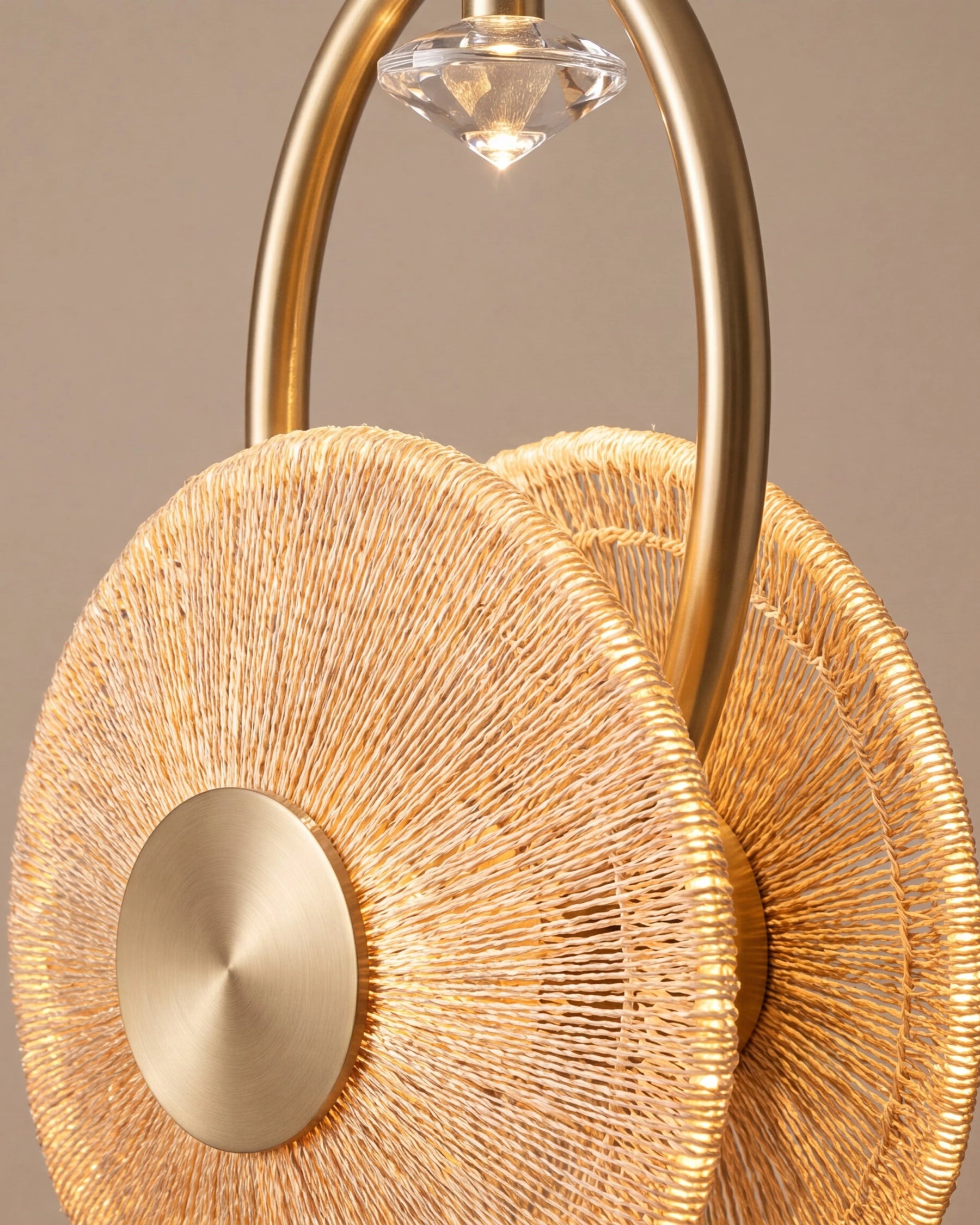 Sunburst Disc Pendant Light 