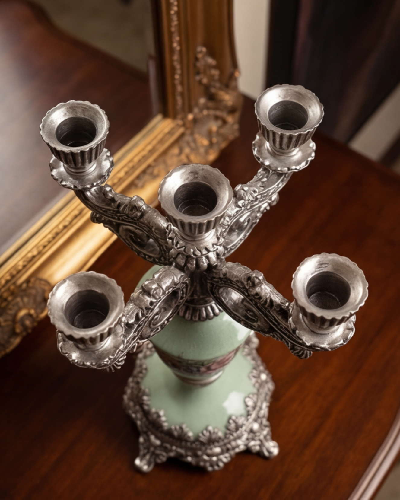 Pastel Bloom Elegance Candle Stand 