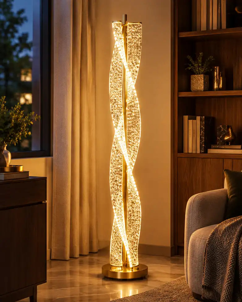 Twisted Radiance LED Floor Lamp