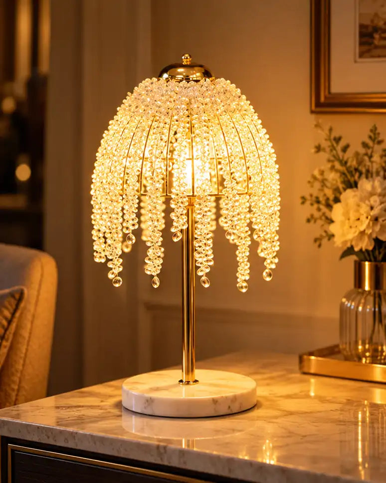 Crystal Veil Table Lamp