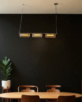 Amber Capsule Linear Pendant Light 