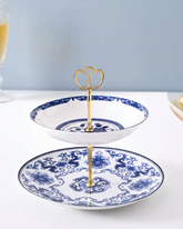 Blue & White Dynasty 2-Tier Cake Stand 
