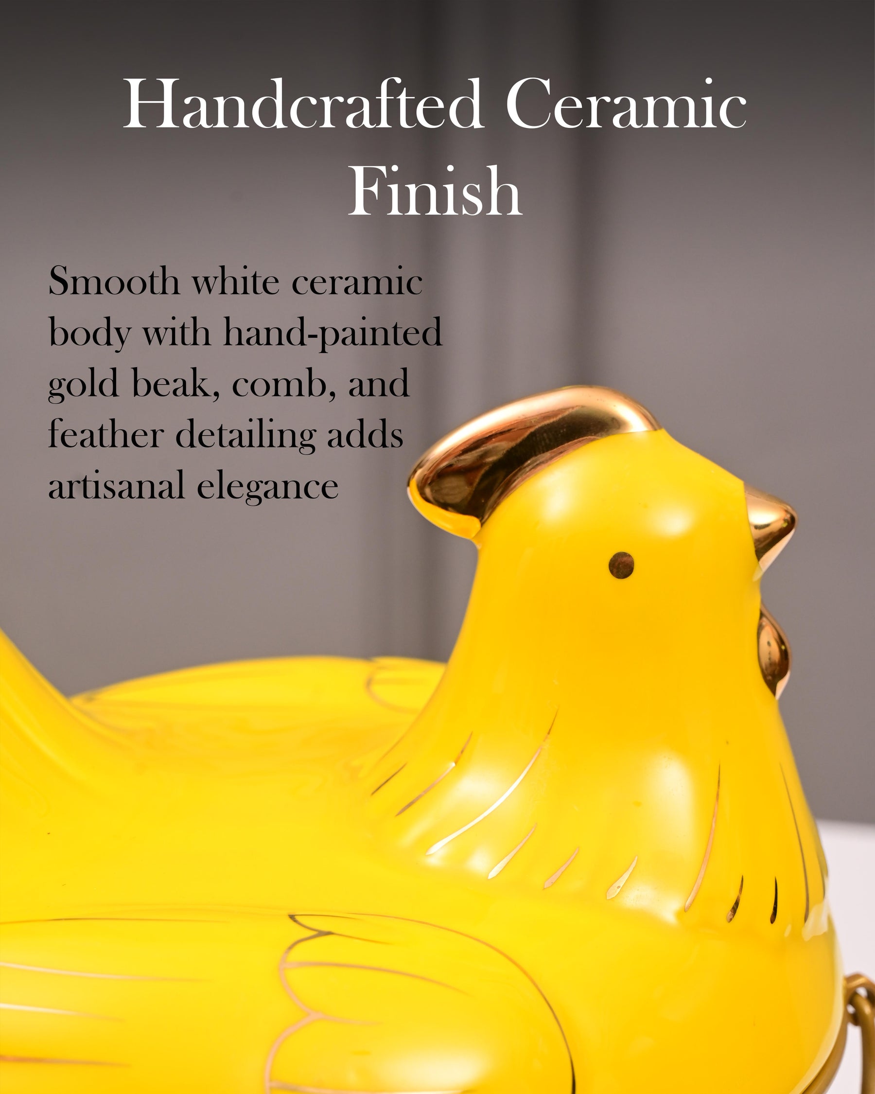 Rooster Egg Basket- Yellow 