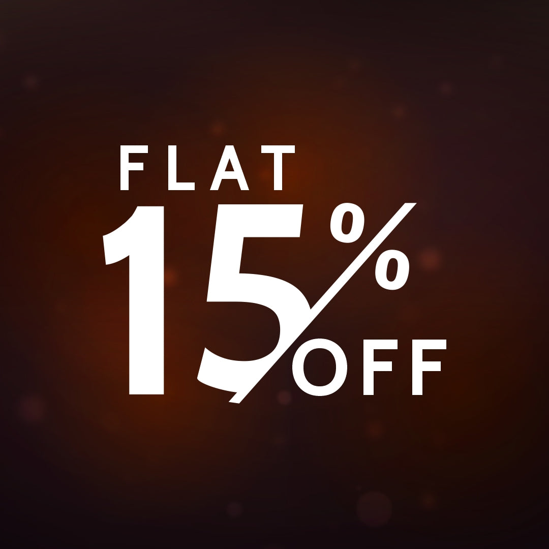 Flat 15% Off