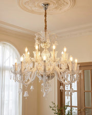 Baroque Inspired Cascade Chandelier - 16 Lights