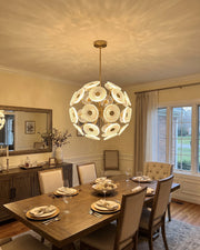 Sputnik Crystal Disc Chandelier - 28 Lights
