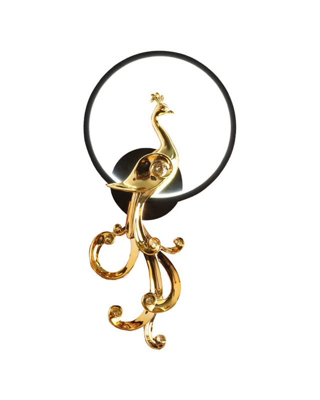 Black Gold Bird LED Wall Light - The Decor Kart 