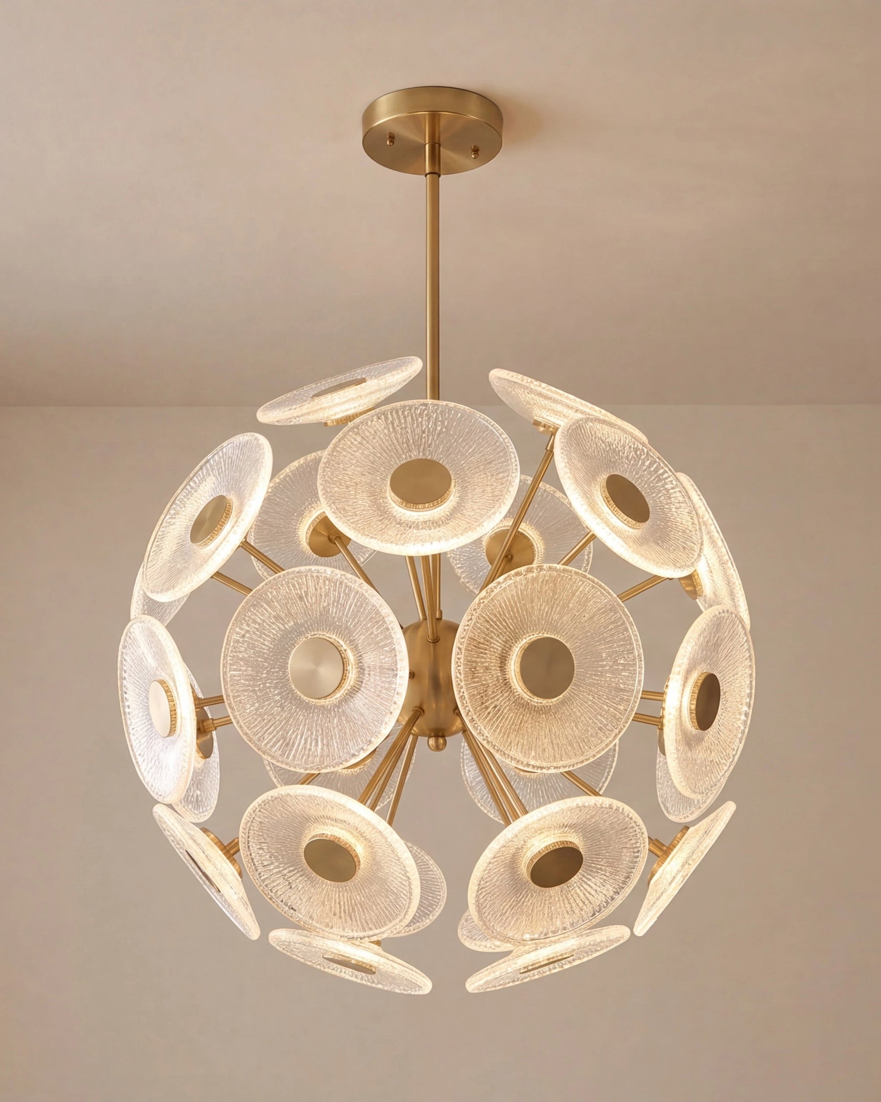 Sputnik Crystal Disc Chandelier 