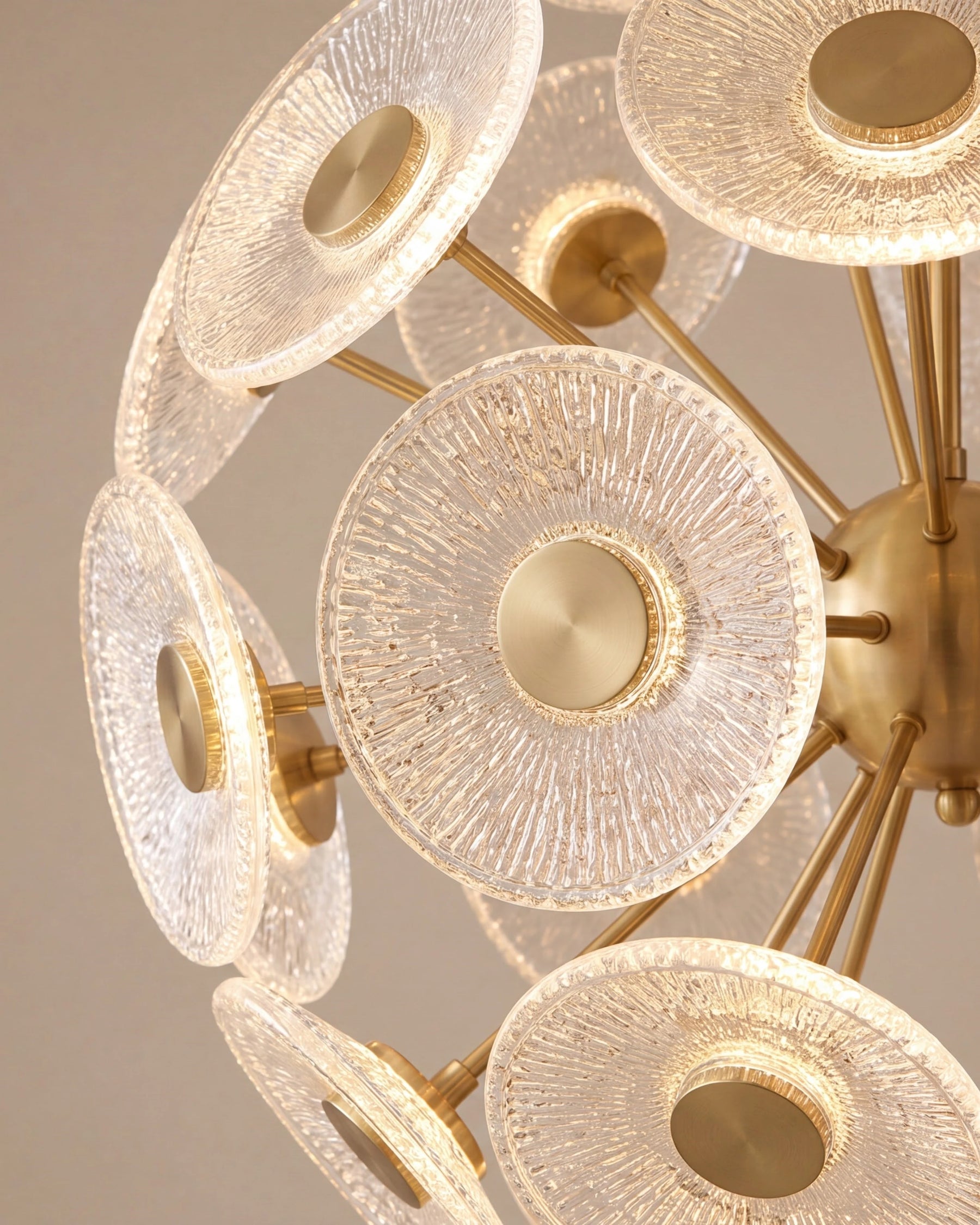 Sputnik Crystal Disc Chandelier 