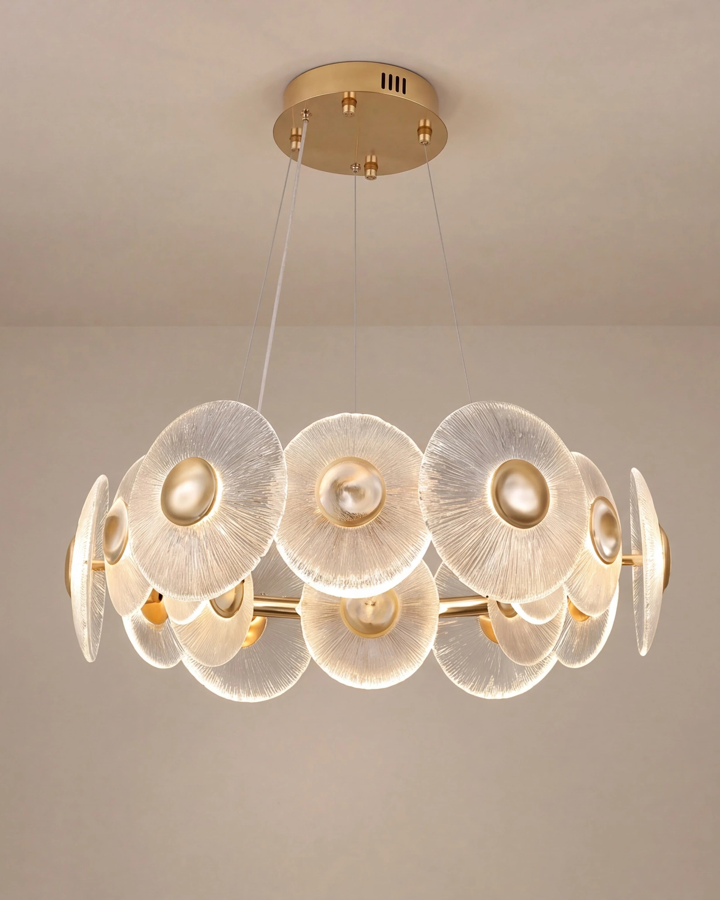 Sputnik Crystal Disc Chandelier