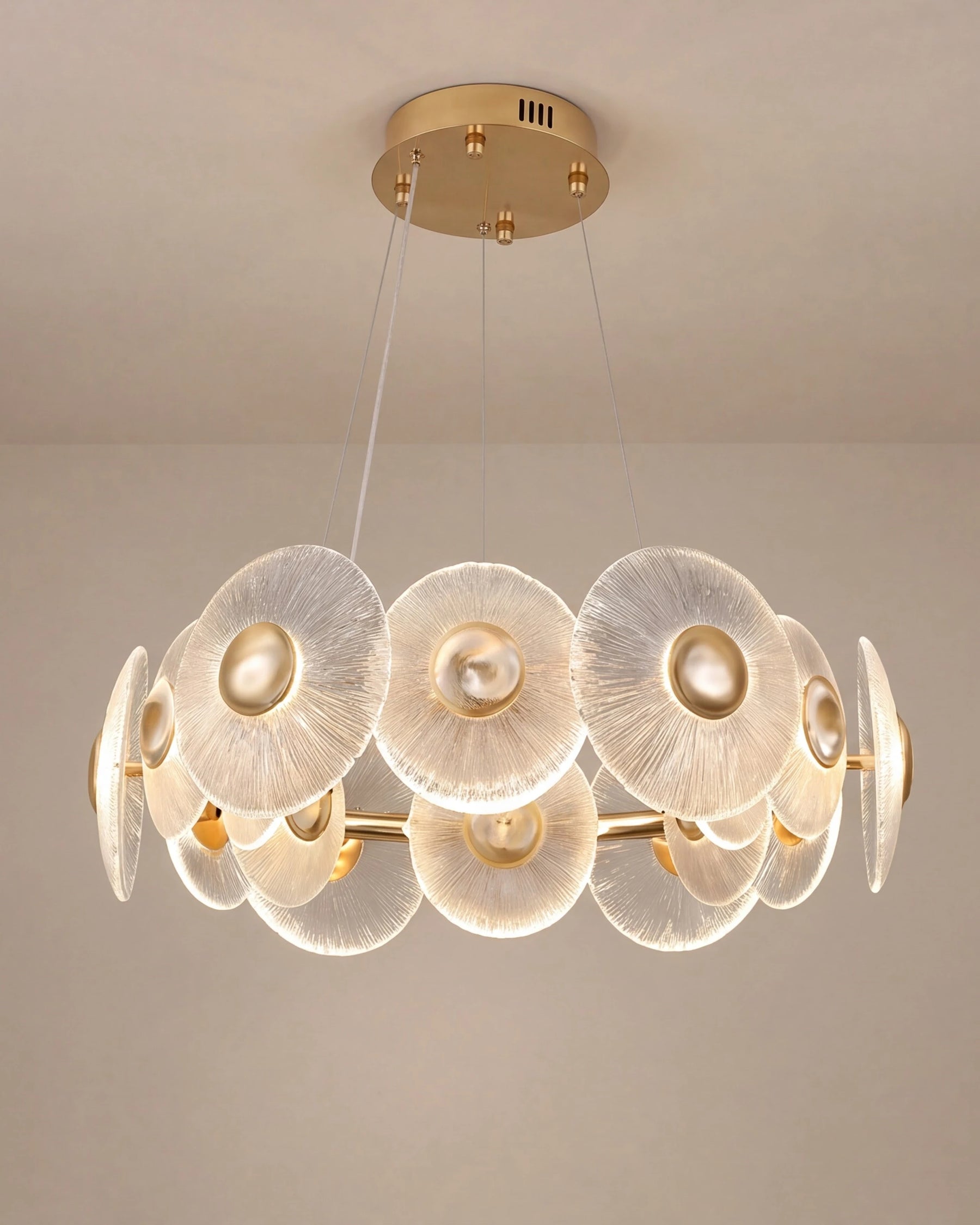 Sputnik Crystal Disc Chandelier 