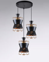 Starry Night Cage Pendant Light - Black 