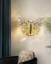 Crystal Butterfly Wall Sconce 