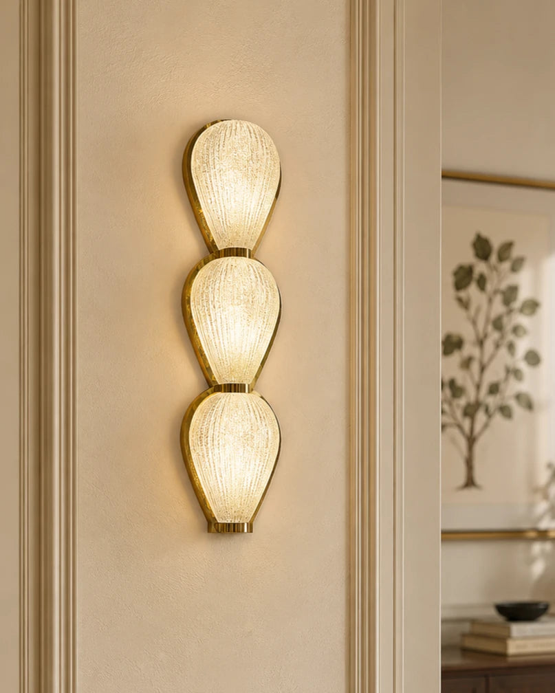 Lunessa Trio Glass Wall Light