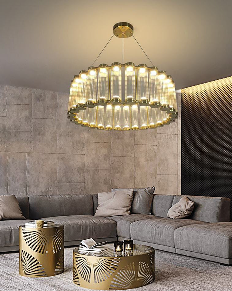 Lumina Crown Glass Chandelier 