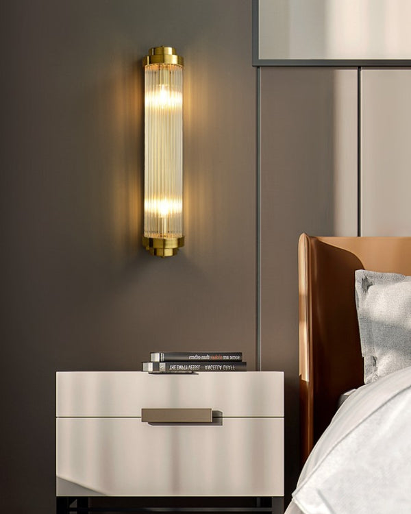 Tubular Crystal Wall Sconce - The Decor Kart 