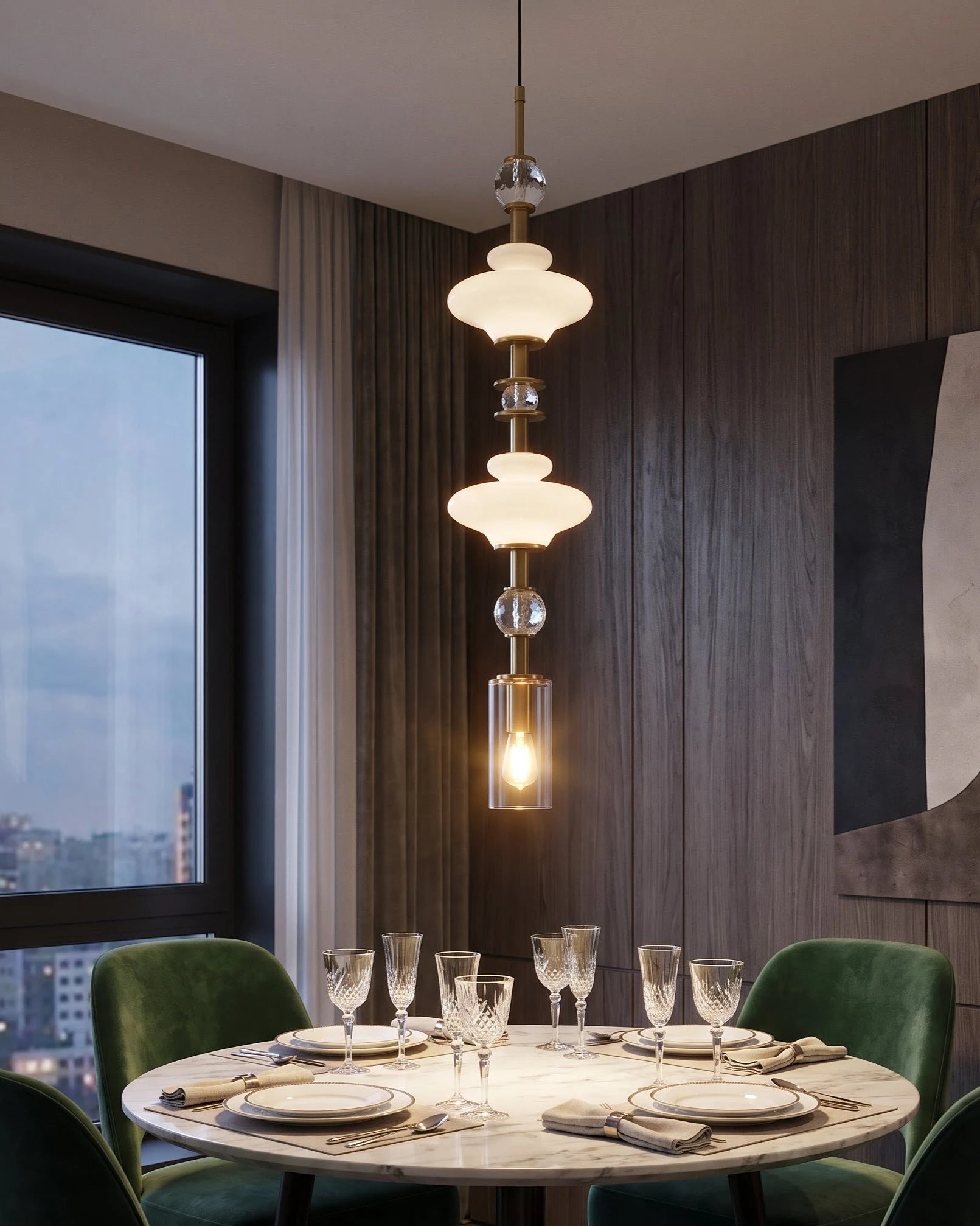 Vintage Stack Pendant Light 