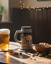 Budapest Skyline Vintage Stein Beer Mug 