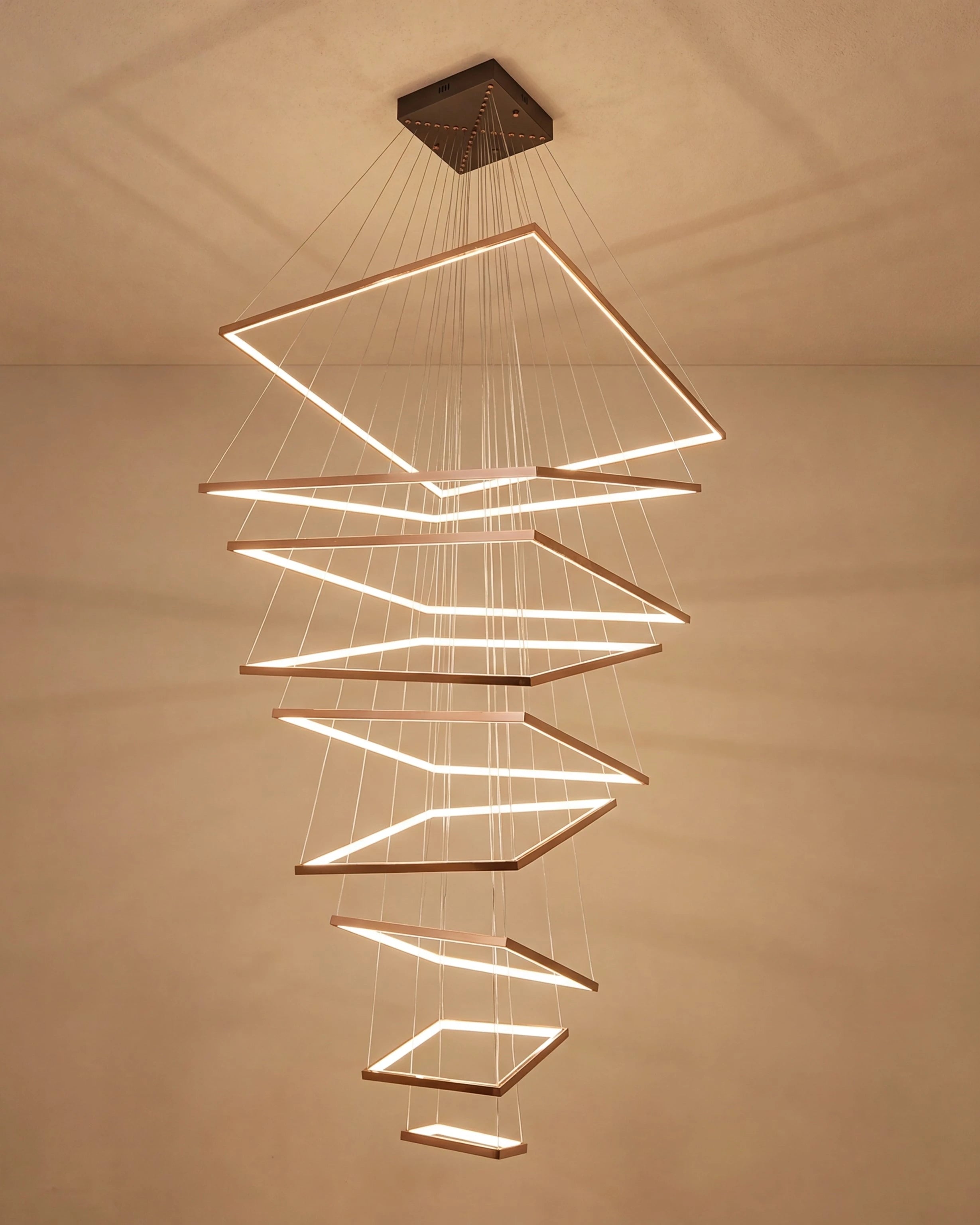 Infinity Frame Double Height Chandelier