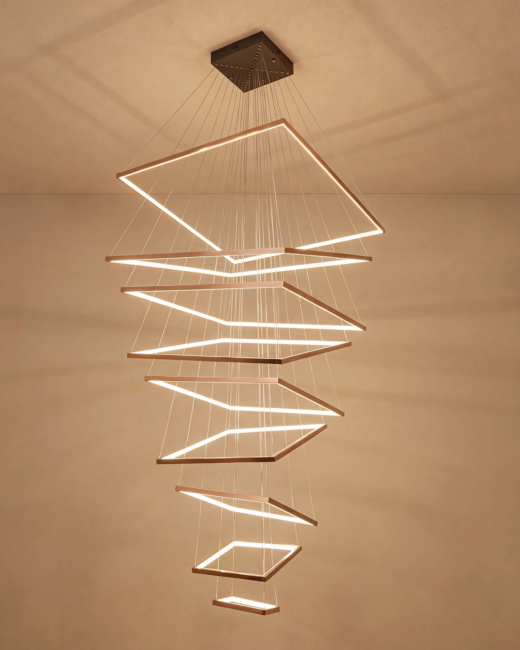 Infinity Frame Double Height Chandelier 