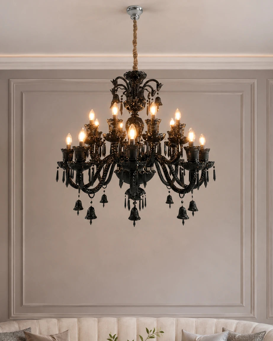Baroque Statement Cascade Chandelier - 16 Lights 