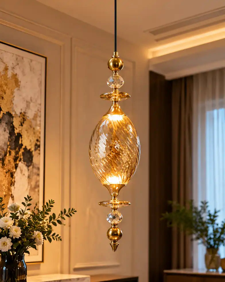 Zafira Lumielle Pendant Light - Amber