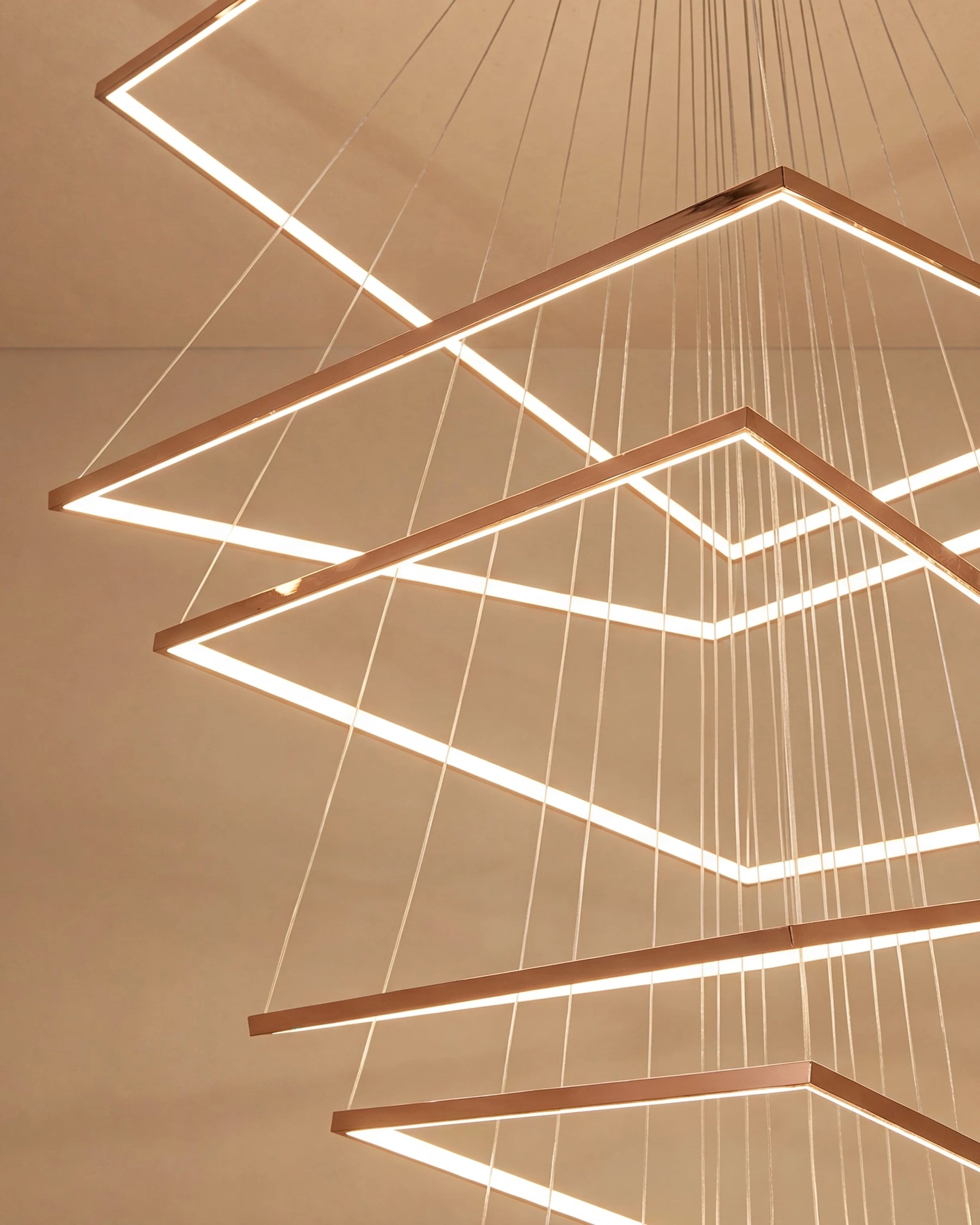 Infinity Frame Double Height Chandelier 