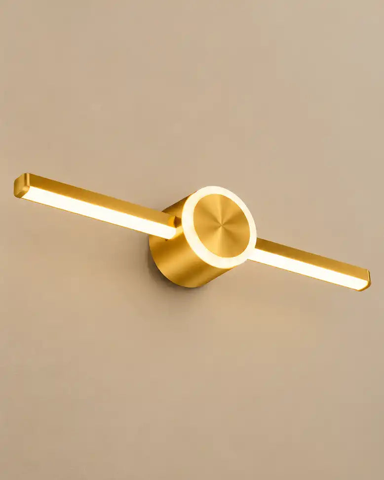 Gold Circular LED Mirror Light - 18 Watt