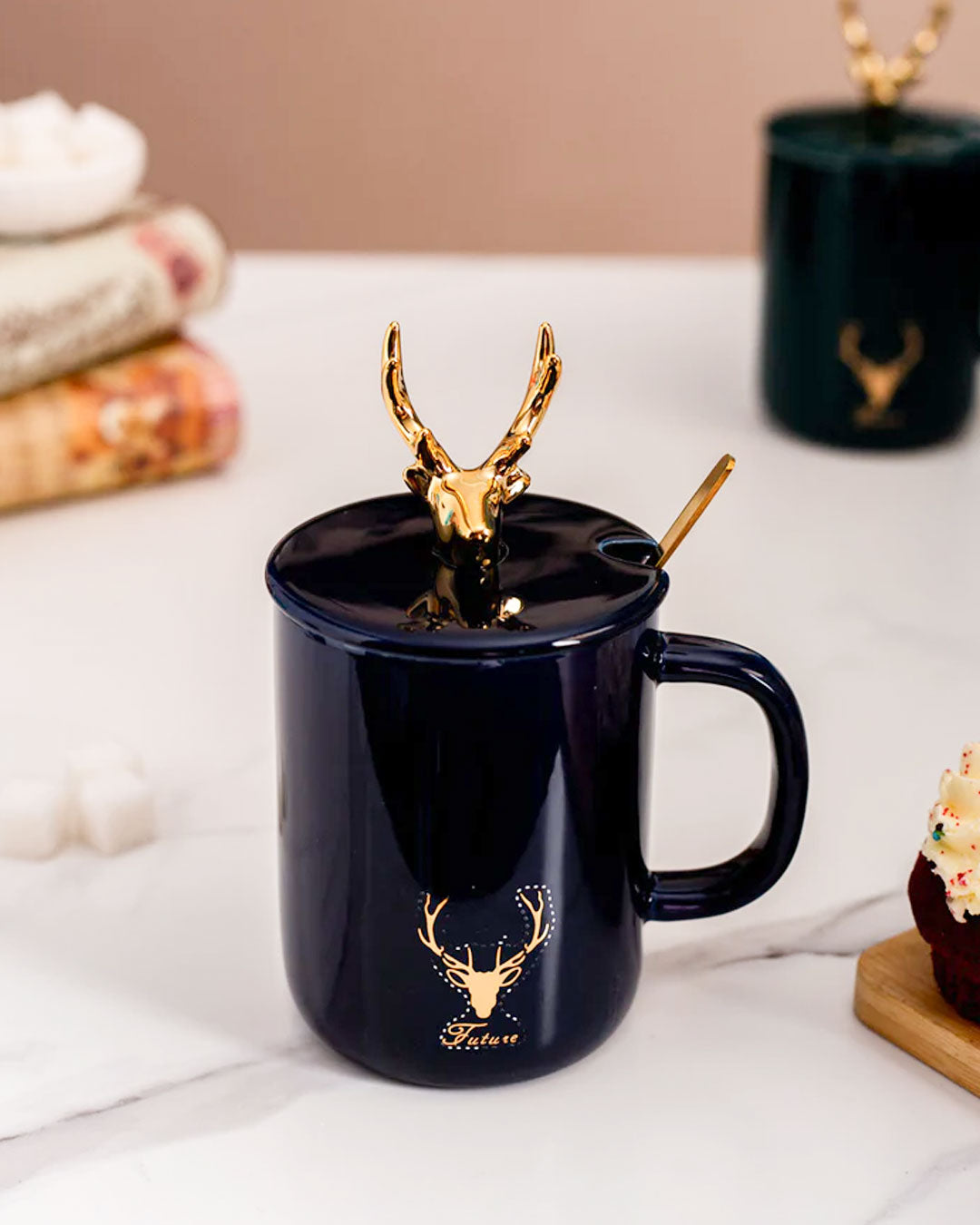 'Future' Coffee Mug - Navy Blue
