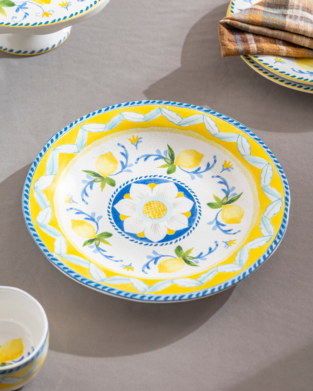 Amalfi Lemon Charm Dinner Plate 