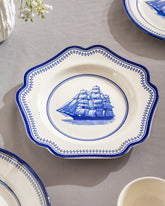 Blue Clipper Ship Platter 