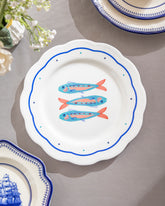 Ocean Fish Scallop Dinner Plate 