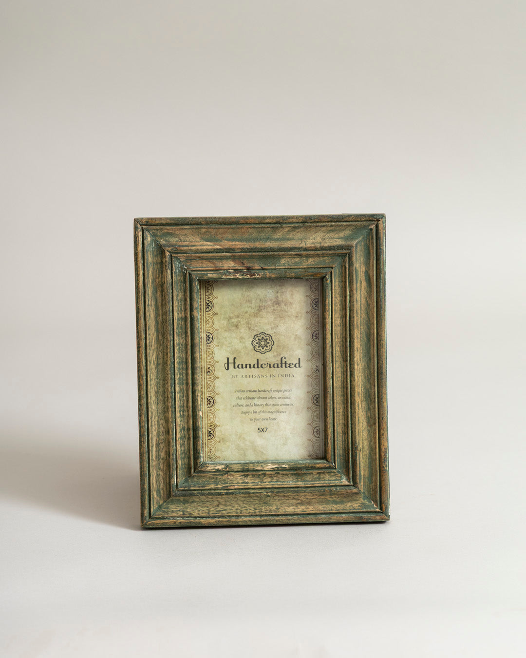 Antique Olive Distressed Photo Frame 