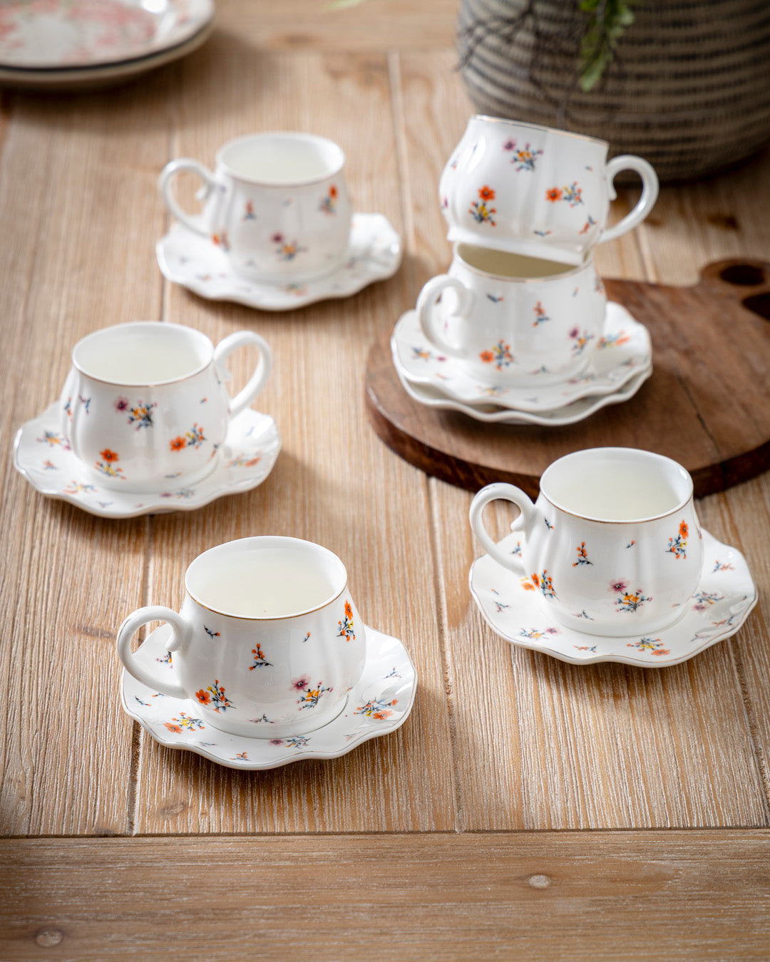Blossom Meadow Tea Cup With Saucer