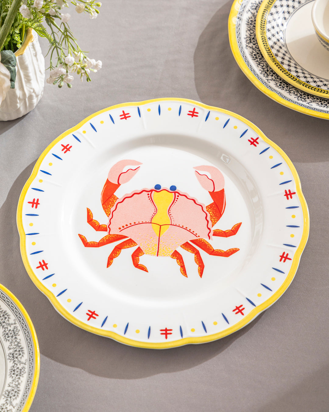 Coastal Crab Scallop Plate 