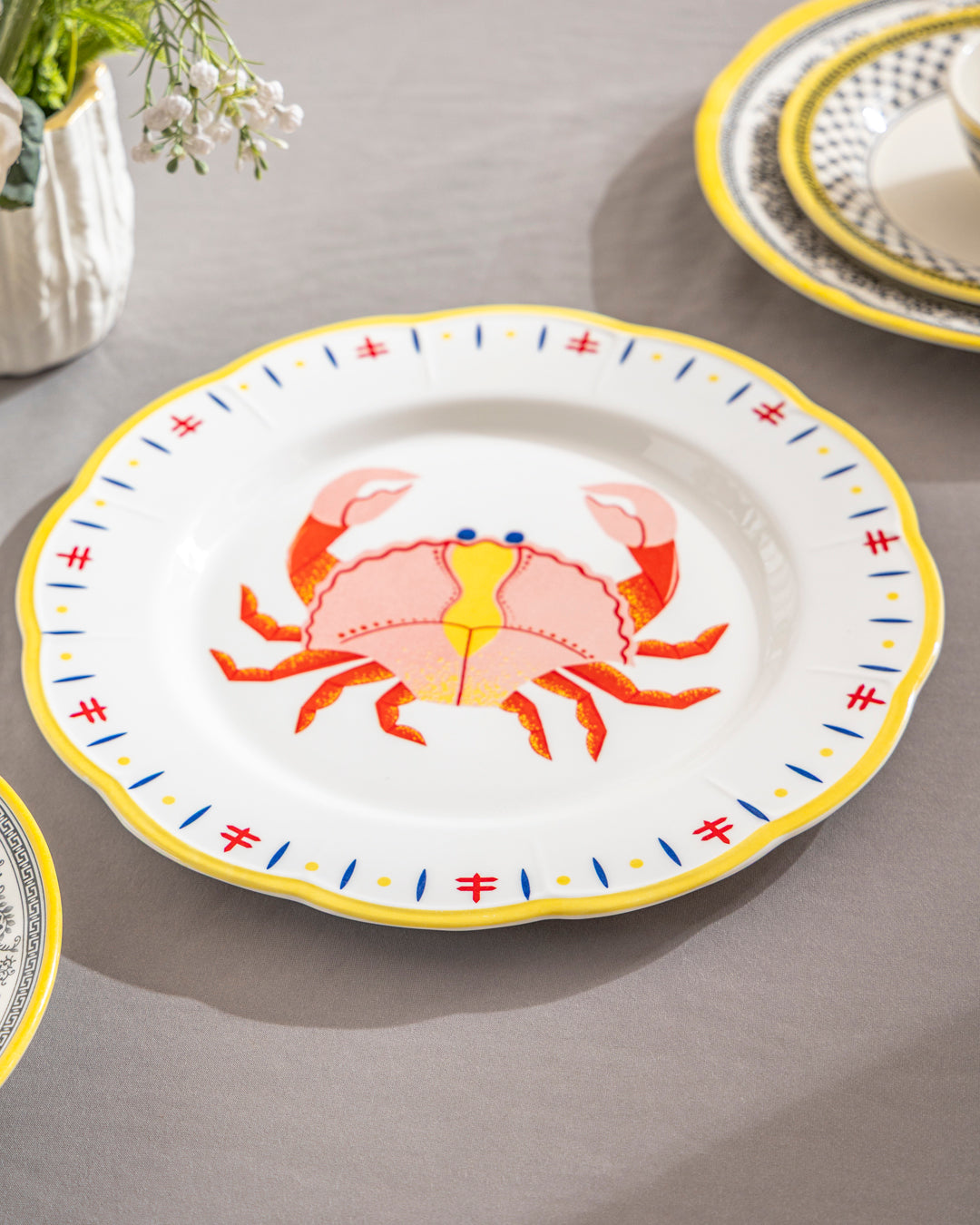 Coastal Crab Scallop Plate 