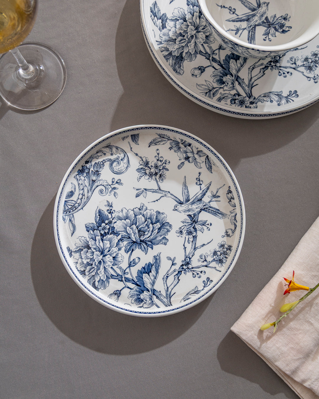 Blue Chinoiserie Blossom Quarter Plate 