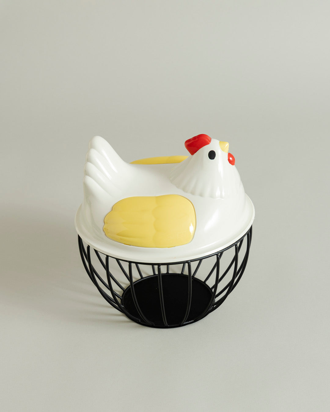 Rooster Egg Basket - Yellow Wings