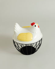 Rooster Egg Basket - Yellow Wings