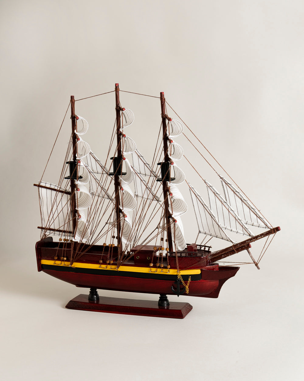Scarlet Sea Raider Decorative Ship Model