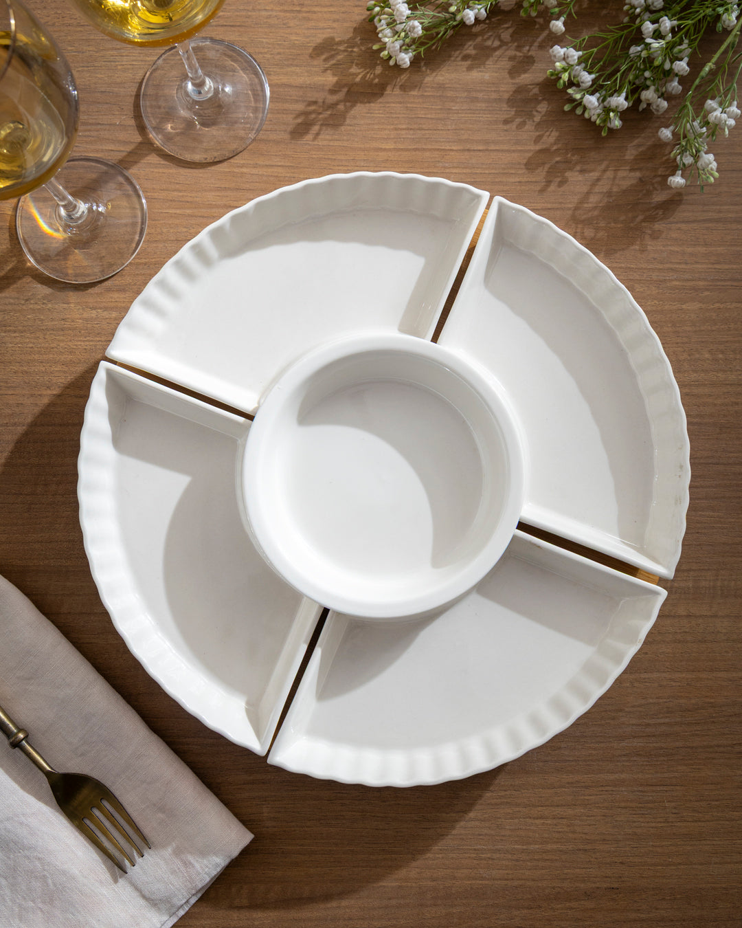 Classic Chip & Dip Serving Platter 