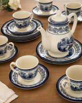Halcyon Blue - 19 Piece Tea Set 